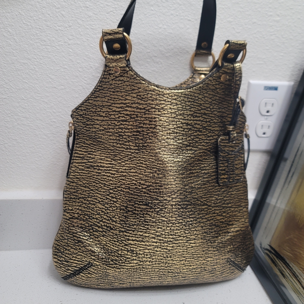 Yves Saint Laurent Gold Shoulder Bag - Picture 6 of 15